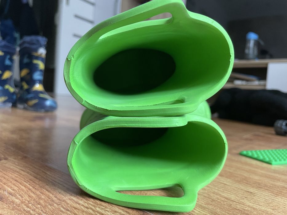 Piankowe leciutkie kalosze z uchwytami r 22-23 gumaki