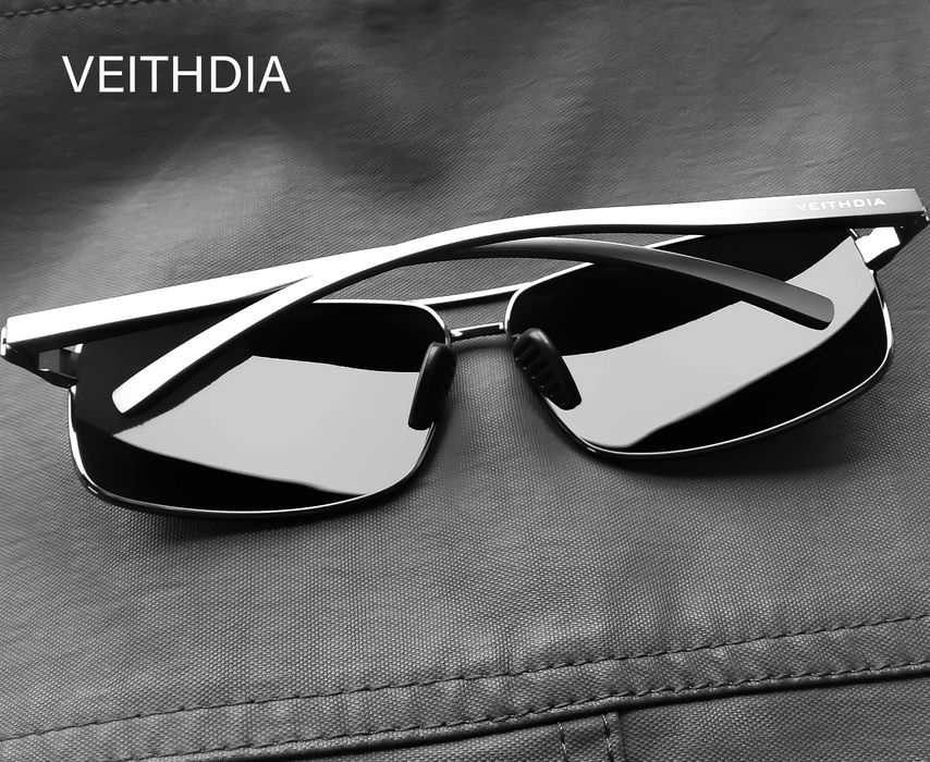 OKULARY PRZECIWSŁONECZNE. Polaryzacyjne HD. Gun/Black. Sportowe. NERDY