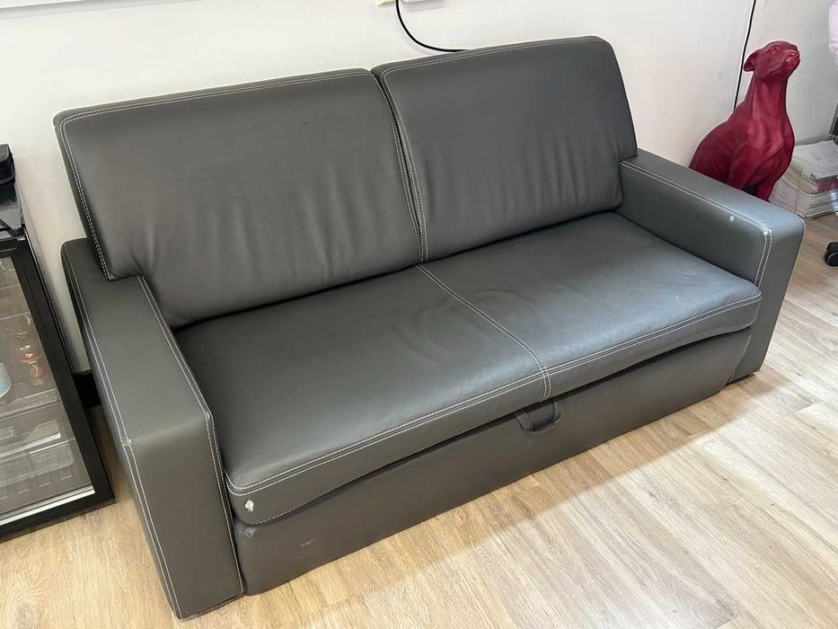 Sofa rozkładana z pojemnikiem na pościel / schowkiem 185x90