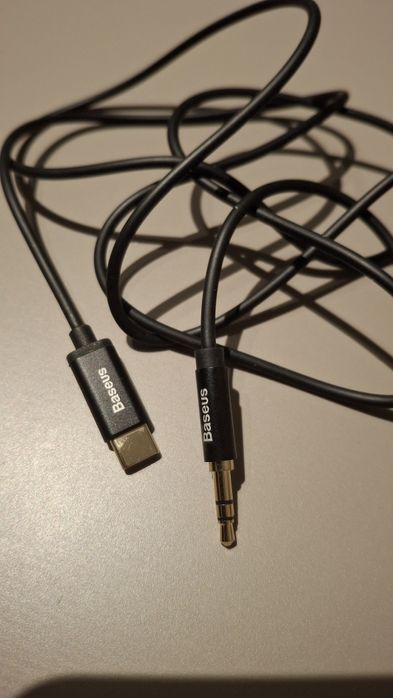 Nowy Kabel USB-C - Jack 3.5 mm BASEUS 1.2 m