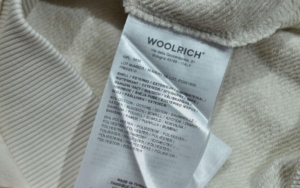 Woolrich Bluza Damska Z Logo Na Piersi Crewneck L
