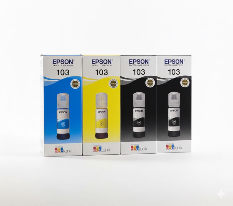 Чорнила epson 103 оригінал (жовте, синя)