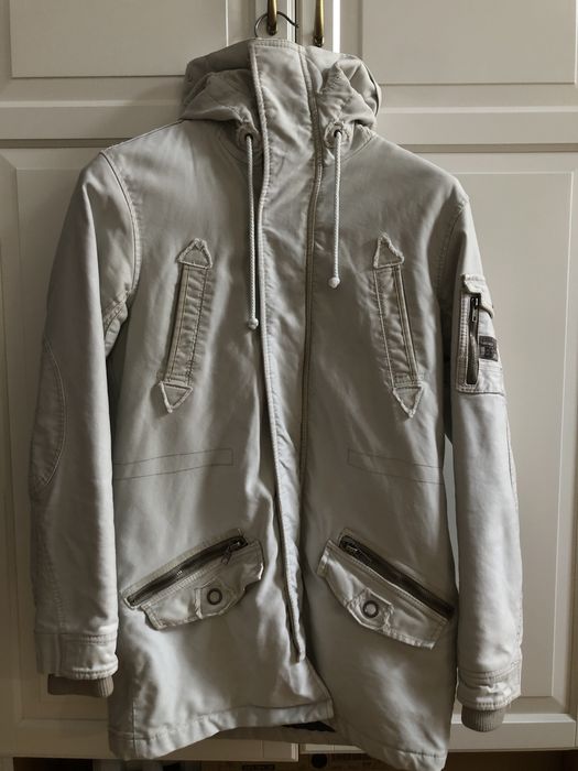 Bardzo ciepła kurtka zimowa (parka) River Island r.L z futrem