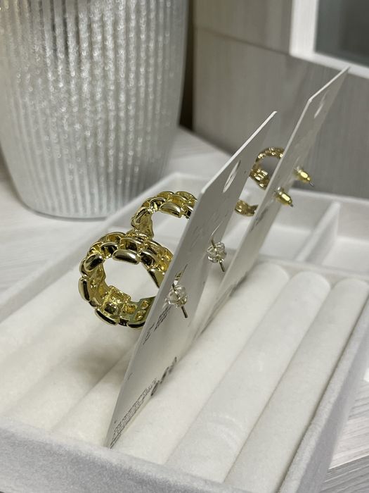 Сережки ланцюжки COS, золотисті