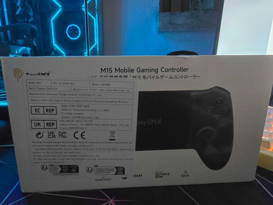Mobile gaming controller m15 easy mix