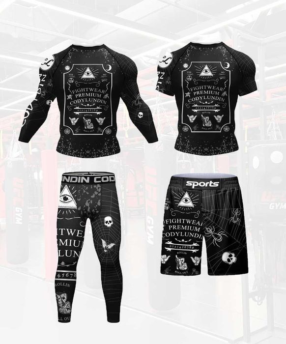 Дитячий 4 в 1 Cody Lundin рашгард, легінси, шорти, футболка.