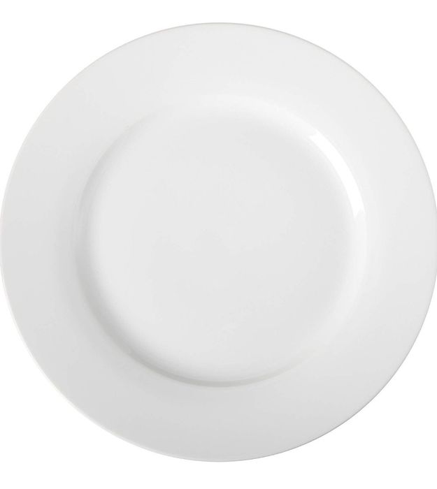 Zestaw białych talerzy obiadowych Amazon Basics 6 sztuk