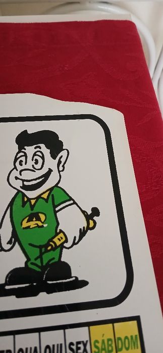 Calendário de secretária de 2008