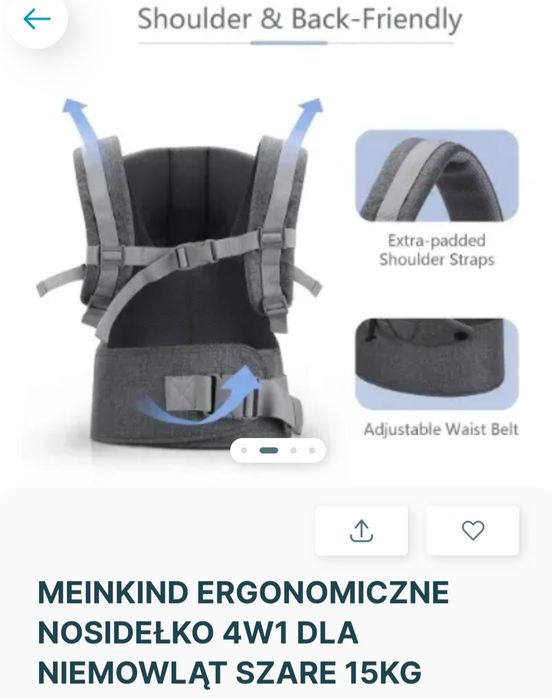 Nosidełko  ergonomiczny
