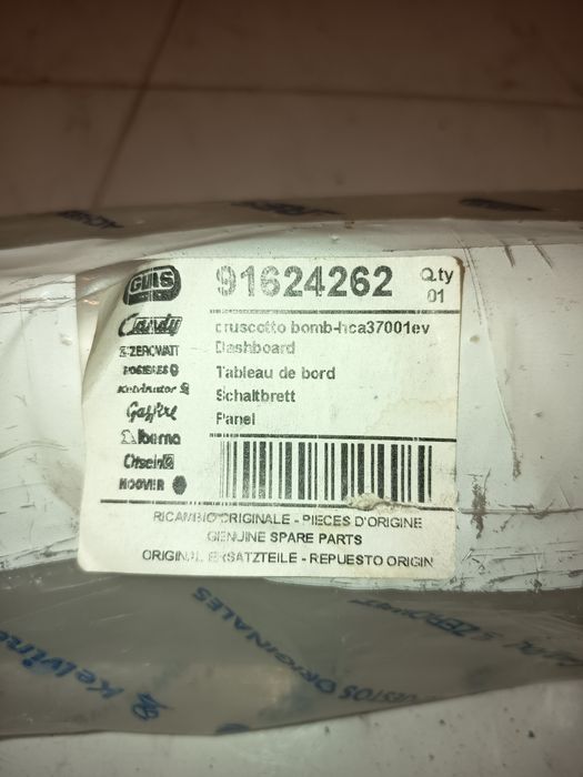 Dispeley para frigorífico da Hoover novo