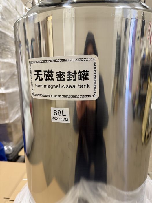 Герметична нержавіюча ємність 88 л (харчова) бочка нержавейка