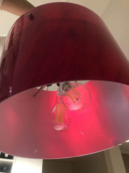 Candeeiro teto em vidro circular