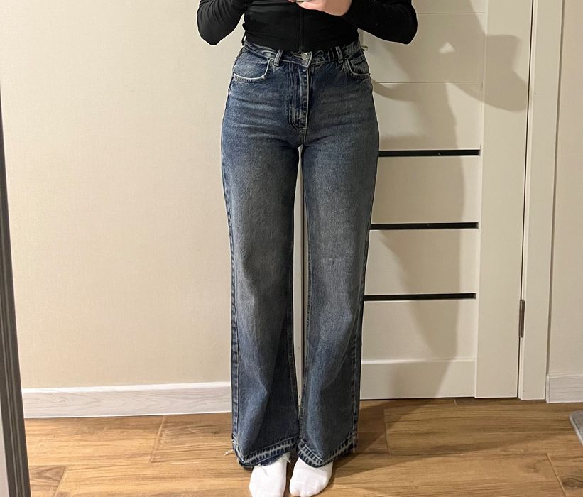 Джинси, it’s basic, original brand, колір темно синій виварений