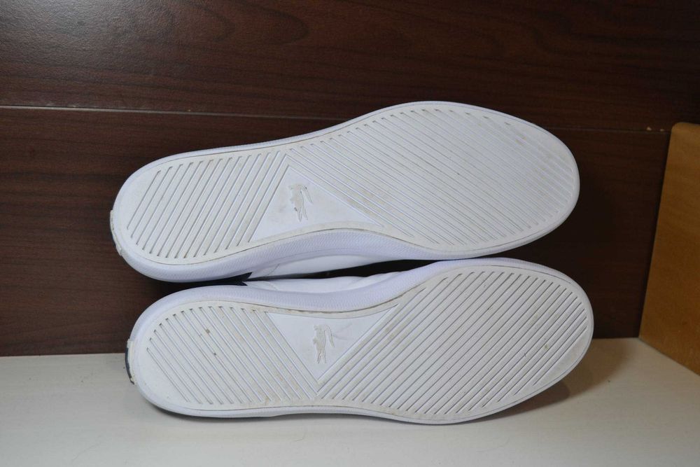 Lacoste 43р кожаные кроссовки сникерсы кеды оригинал