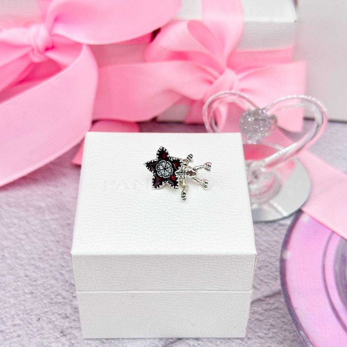 Срібна намистина шарм "Рухливий Демогоргон" Дивні Дива Pandora(Пандора