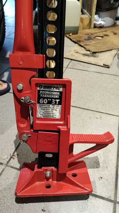 Mar-Pol Podnośnik Farmerski Kolejowy Hi-Lift 3T 60 Lewarek Plus adapter