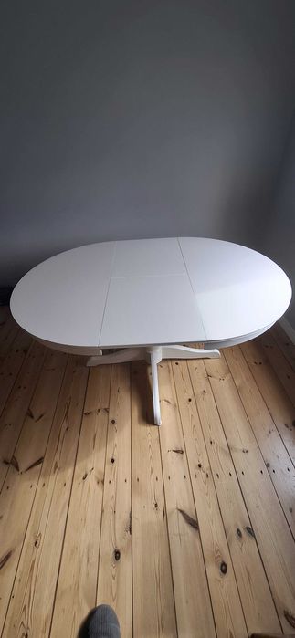 Stół okrągły rozkładany biały IKEA