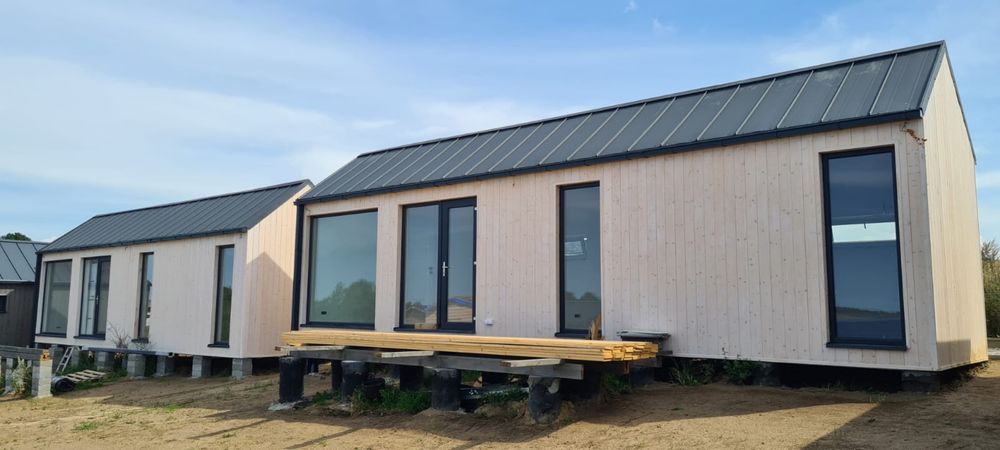 Dom bez pozwolenia Nowoczesna Stodoła 38m2 domek modulowy mobilny