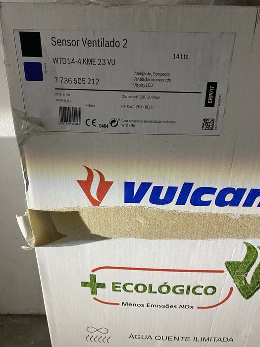 Esquentador Vulcano novo