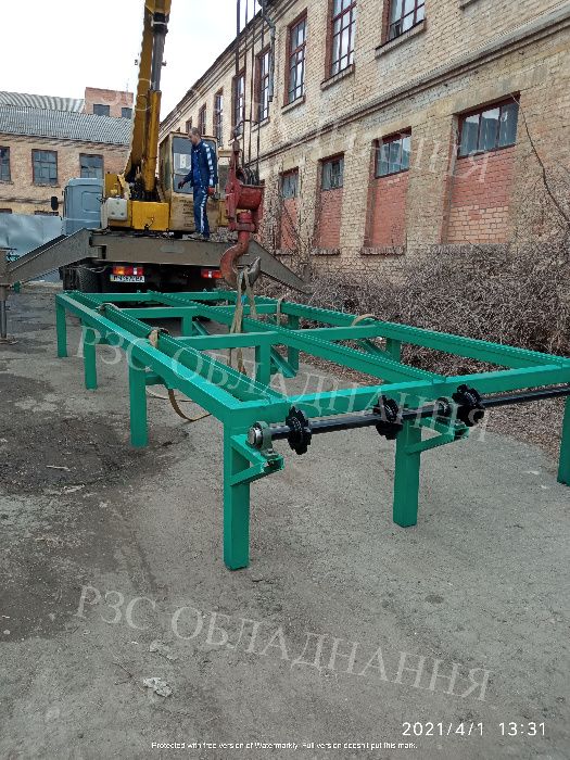 Бревнотаска , Естакада ,подаватель бревен