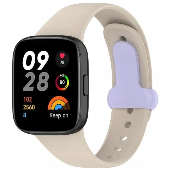 Pasek Beline do Redmi Watch 3 beżowy