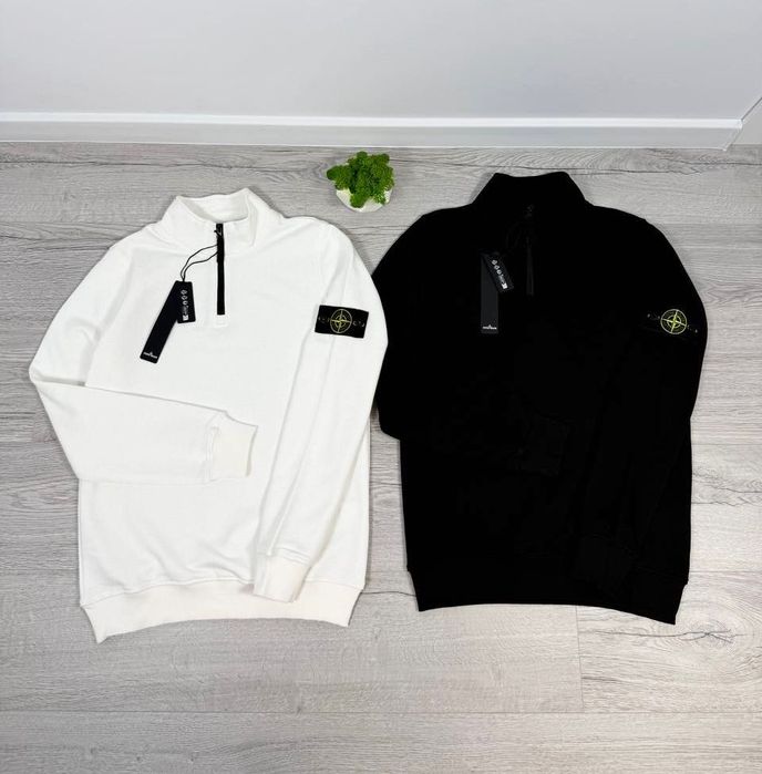 ‼️NEW‼️БЕЗ ПРЕДОПЛАТ‼️Мужская кофта полу замок стон исланд stone island | мужская полу зипка стон исланд | кофта стоник | зипка стон Айленд | 1/3 стон