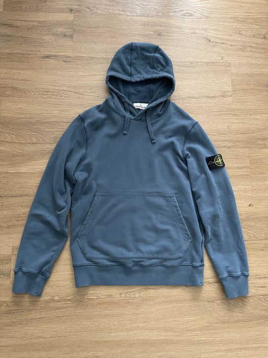 Bluza Stone Island Hoodie jasnoniebieska light blue, rozmiar M