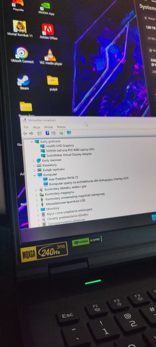 Acer Predator Helios 18 i9-14900HX RTX 4080 12GB 2TB Stan Idealny