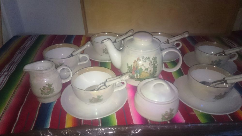 komplet herbaciano - kawowy