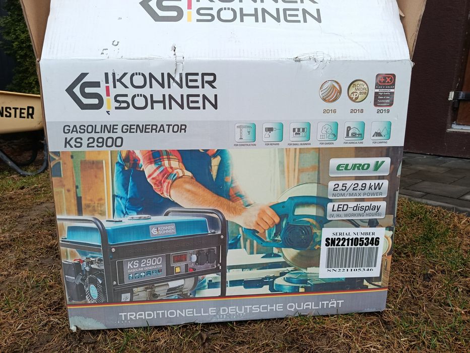 Генератор Konner&Sohnen бензин KS 2900G, 230V, 2.9kW,