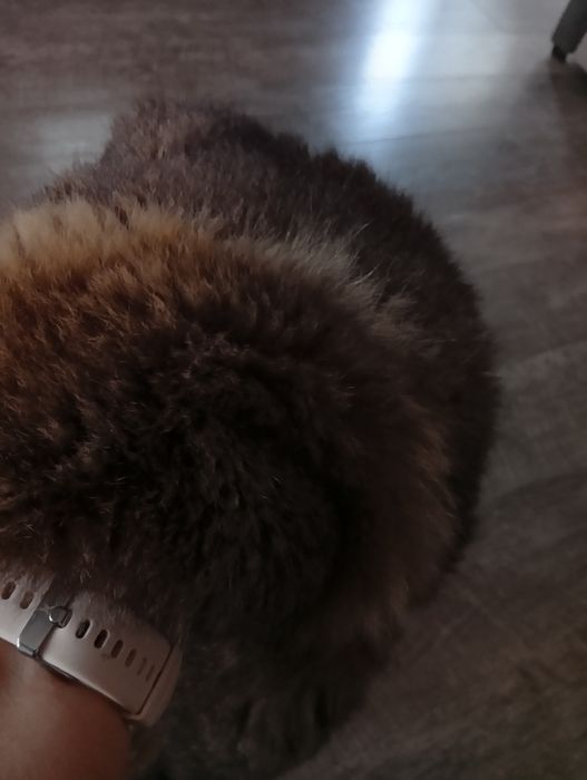 Kaptur z naturalnego futra