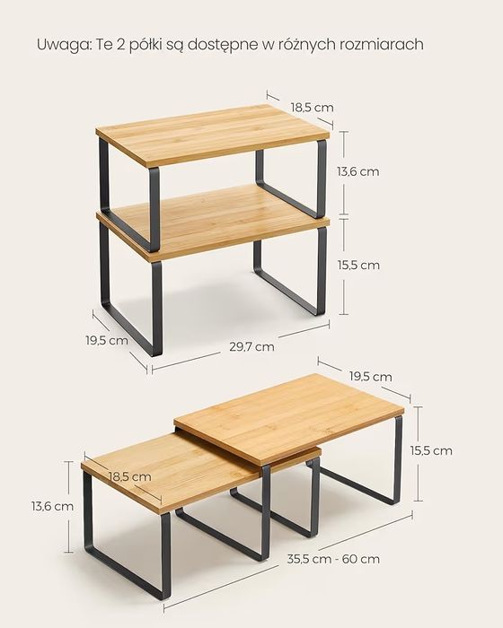 Organizer Półka Kuchenna Zestaw