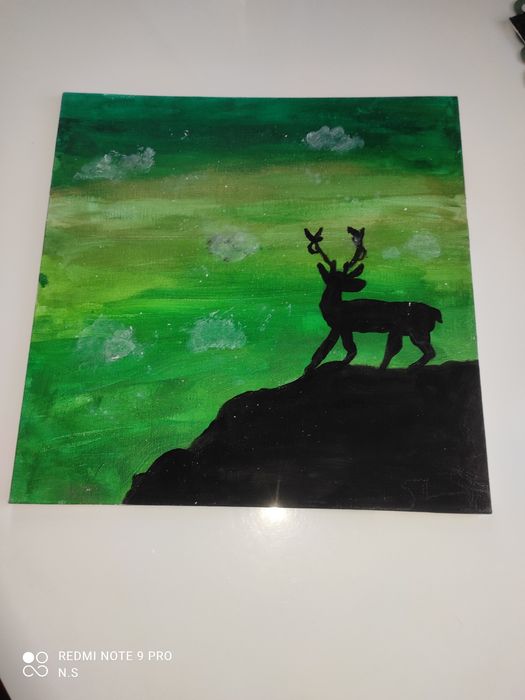 Obraz na płótnie ręcznie malowany