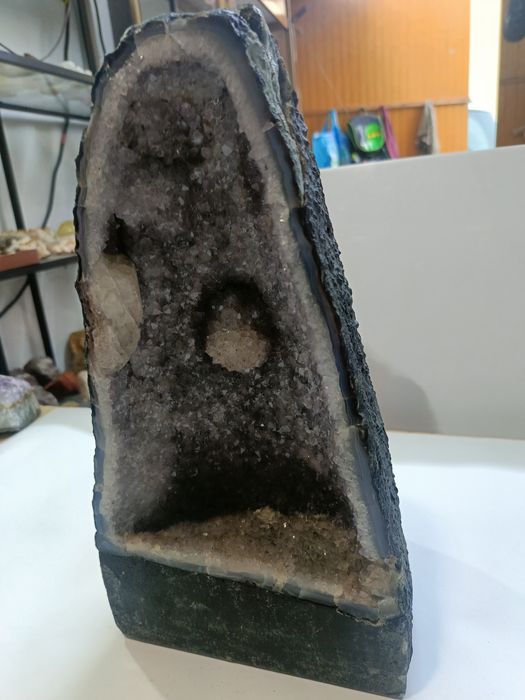 Naturalny kamień Ametyst geoda Wielki okaz