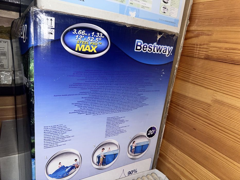 Басейн Bestway 366•133см + сходи + фільтр + пісочний фільтр