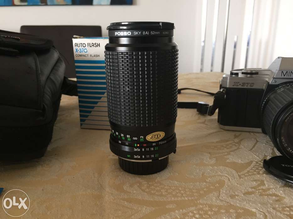 Vendo máquina fotográfica Minolta x-370 + acessorios