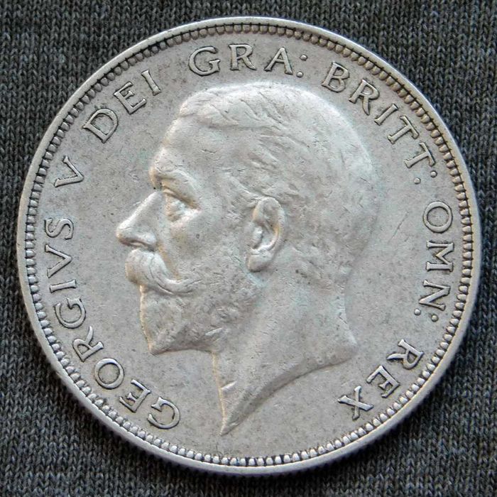 Монета - Великобританія - 1/2 Пол кроны - 1936 - George V - срібло