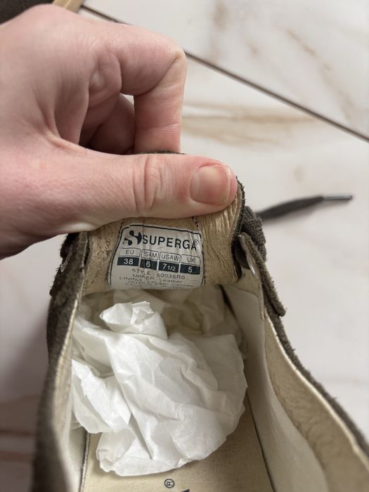 Кеди кросівки шкіряні жіночі Superga