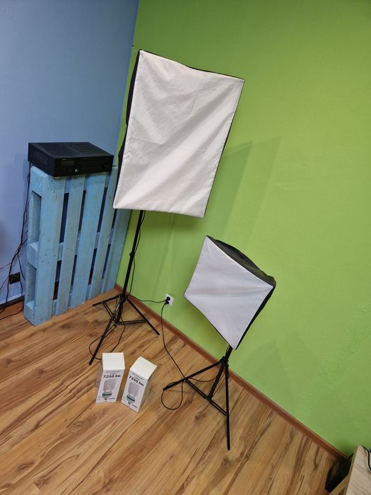 2 Softboxy / lampy fotograficzne / zamiast LED / oświetlenie studia