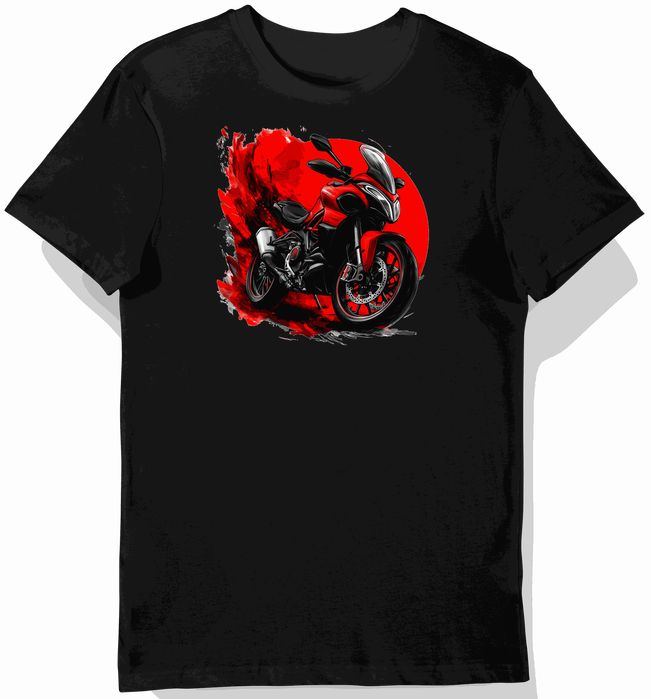 Koszulka męska czarna Dynamiczny Styl Ducati M