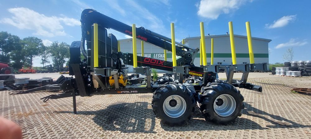 PALMS 15U żuraw 10m X100 zestaw zrywkowy przyczepa leśna forwarder 4x4