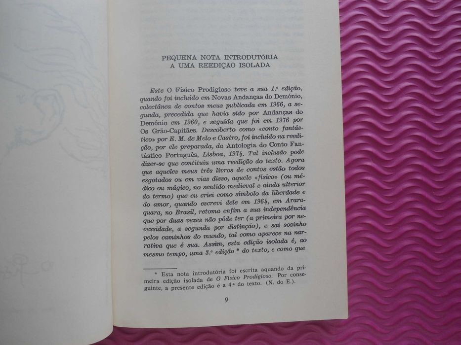 O Físico Prodigioso (Novela) de Jorge de Sena