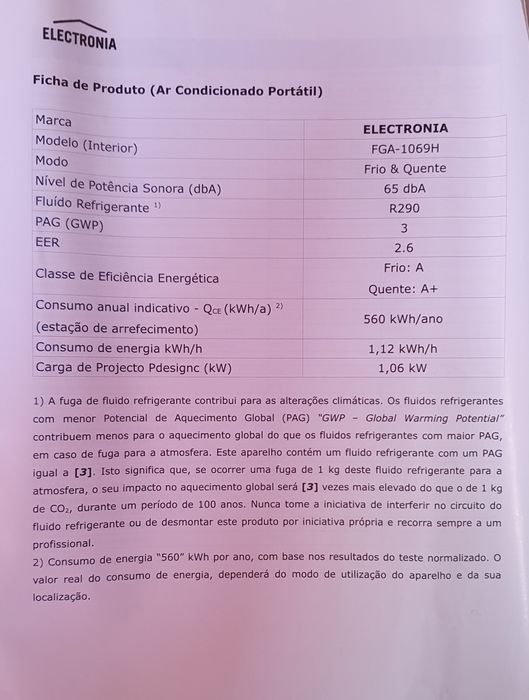 Ar Condicionado "Electrónia"