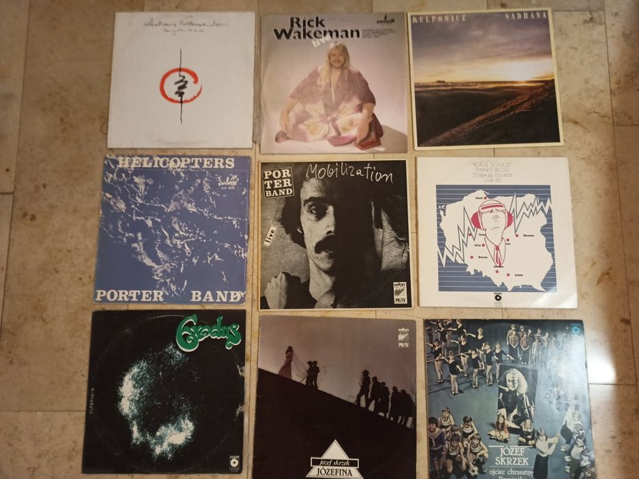 Płyty winyl Porter Band,Skrzek, Exodus,Rick Wakeman,Kulpowicz