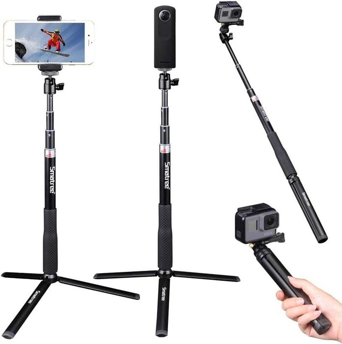 Новий монопод - штатив Smatree Smapole Q Series (селфі - палиця / трипод) палка для OSMO, GoPro та мобільних