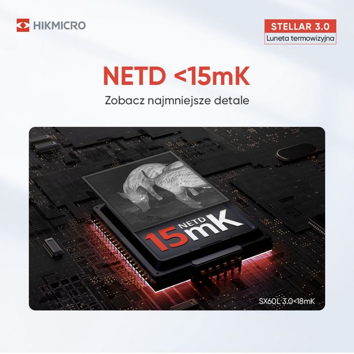 Celownik termowizyjny HIKMICRO stellar SX60L 3.0 z dalemierzam 1000m