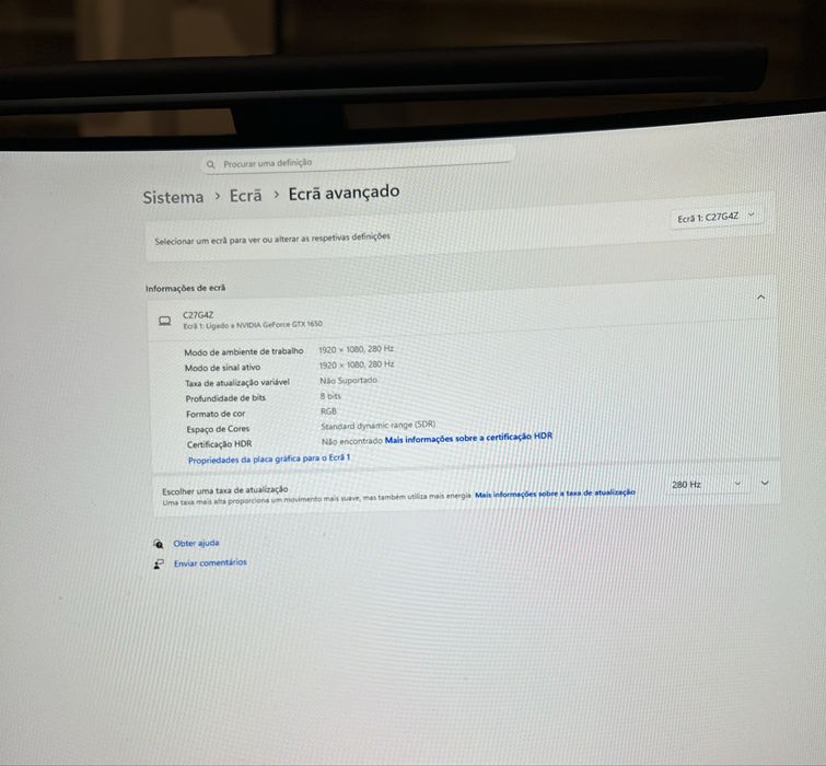 Monitor Gaming AOC G4 C27G4ZXE (27'' - FullHD - 0,3 ms - 280 Hz)64297622704257121