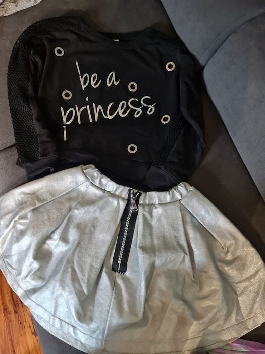 134-140 Mała mi znana markowa firma komplet spódnica plus bluza