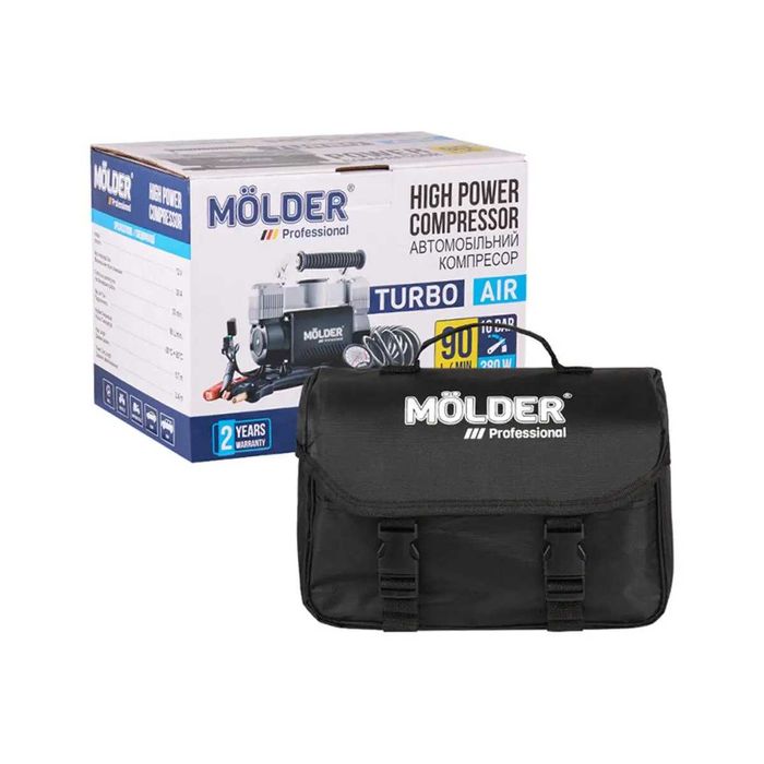 Компресор автомобільний Molder Turbo Air 12В 10Атм 90 л/хв АКБ MA25300