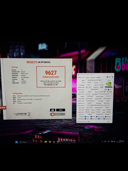 Відеокарта Palit GeForce GTX 1080 Ti GameRock 11GB GDDR5X